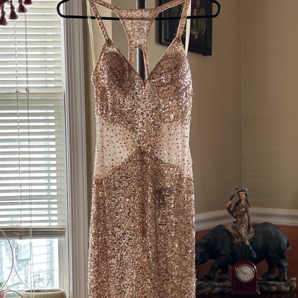 Gold Mini dress